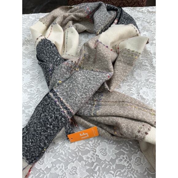 NWT Plaid Blanket Warm Soft Chunky Oversized Tartan Shawl Wrap Women Gift - Picture 1 of 5